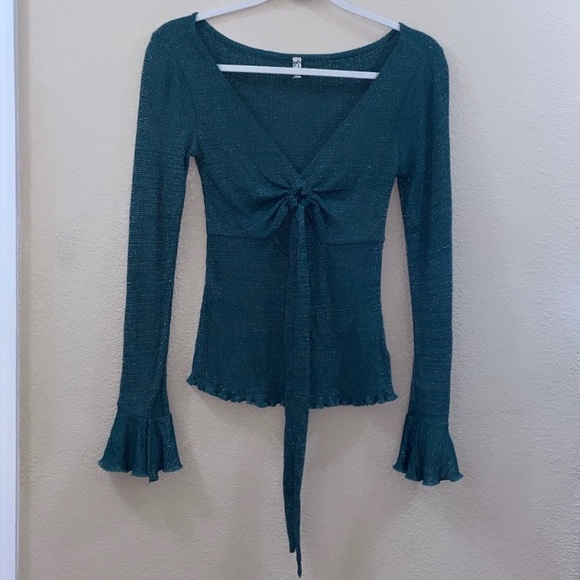 Intimately Free Say When Long Sleeve in Green - Picture 3 of 6